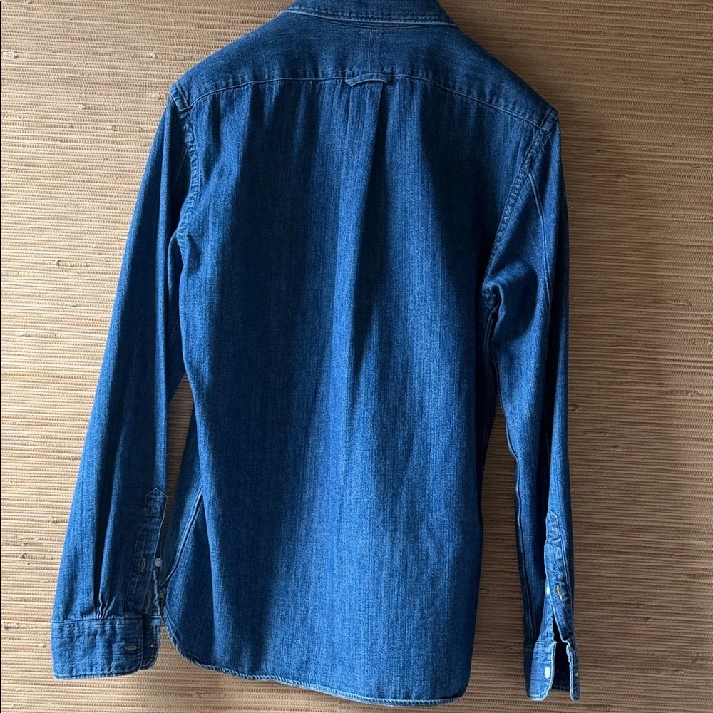 Todd Snyder Indigo Button Down Shirt - Picture 8 of 12